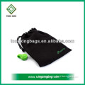 Black Nylon drawstring bag dust prevent bag